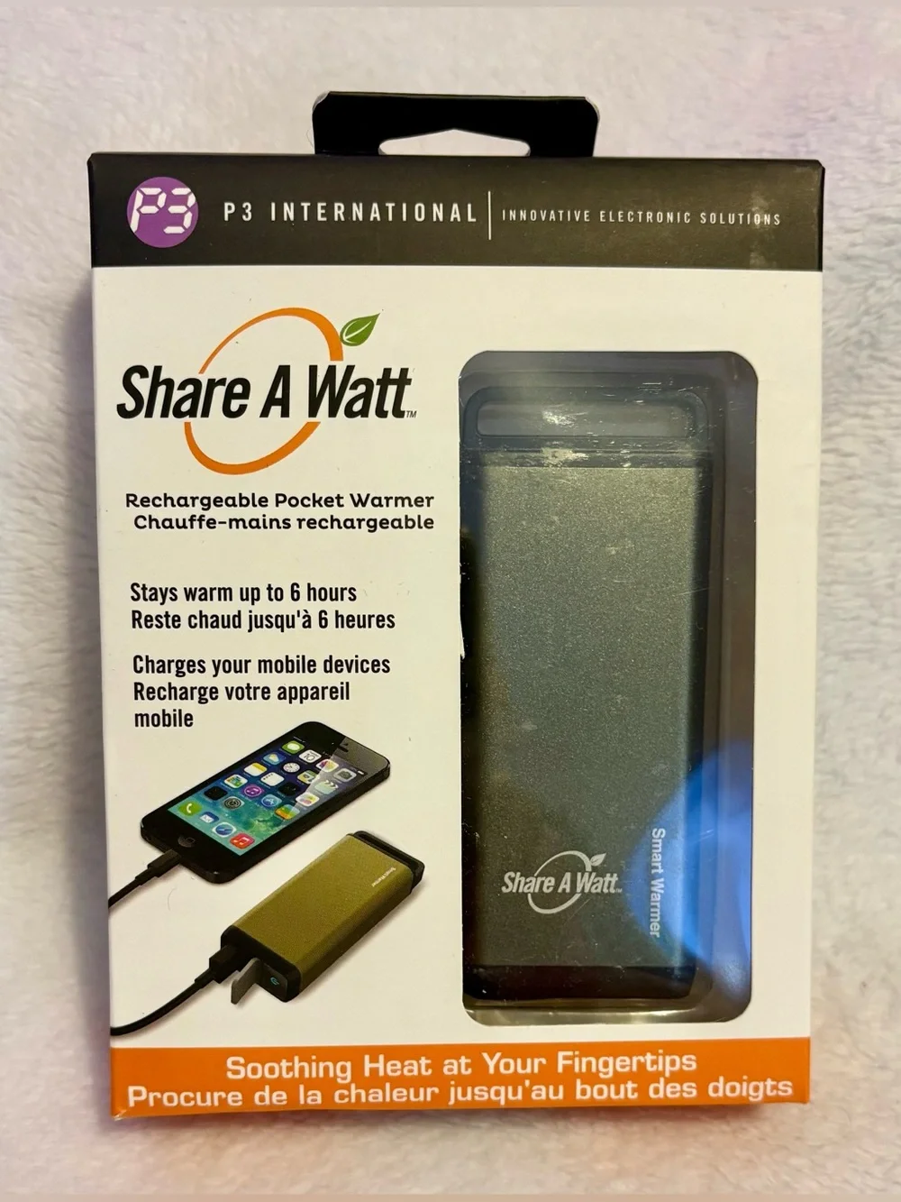 P3 International Share A Watt Rechargeable Pocket Warmer - Green
